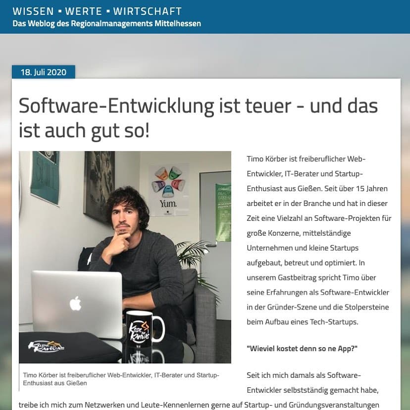Blog Article for Regional Management Mittelhessen